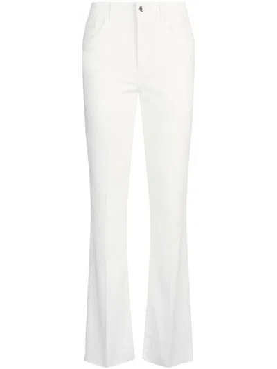Liu •jo Liu Jo White Slim Flared Jeans