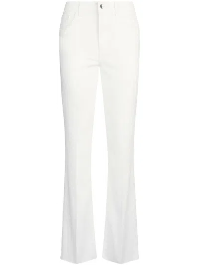 Liu •jo Liu Jo White Slim Flared Jeans