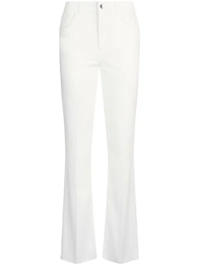 LIU •JO LIU JO WHITE SLIM FLARED JEANS