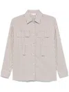 Liu •jo Liu Jo White Striped Shirt With Pockets