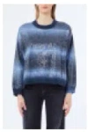 Liu Jo White Sweaters In Blue