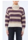 Liu Jo White Sweaters In Purple