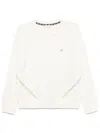 Liu •jo Rhinestoned Sweatshirt In White