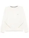 Liu •jo Rhinestoned Sweatshirt In White