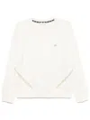 Liu •jo Rhinestoned Sweatshirt In White