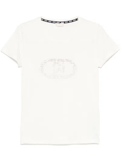 Liu •jo White T-shirt With Logo On The Chest
