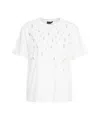 Liu •jo White T-shirt With Sparkling Appliqués In White