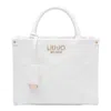 Liu •jo Liu Jo White Tote Bag In Faux Leather With Rhombus In White