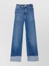 Liu •jo Denim Trousers With Belt Loops In Blue