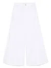 Liu •jo Liu Jo Wide-leg Denim Jeans With Classic Five-pocket Styling In White