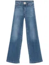 Liu •jo Liu Jo Wide-leg Denim Jeans With High Waist In Blue