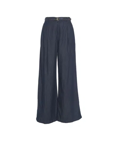 Liu •jo Liu Jo Wide-leg Flared Pants With Belt