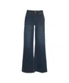 Liu •jo Wide-leg High-waisted Jeans In Black