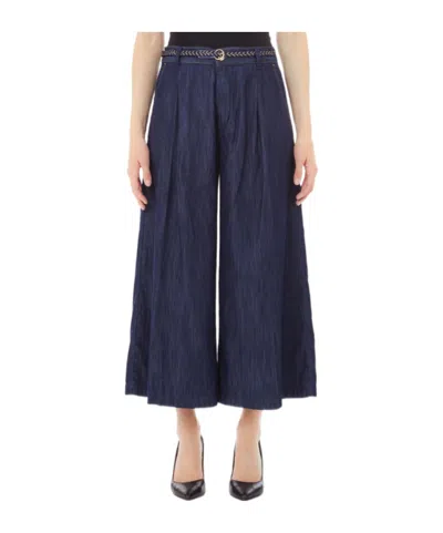 Liu •jo Wide Leg Jeans In Black