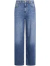 Liu •jo Liu Jo High-waisted Light Blue Jeans With Classic Five-pocket Design In Blue