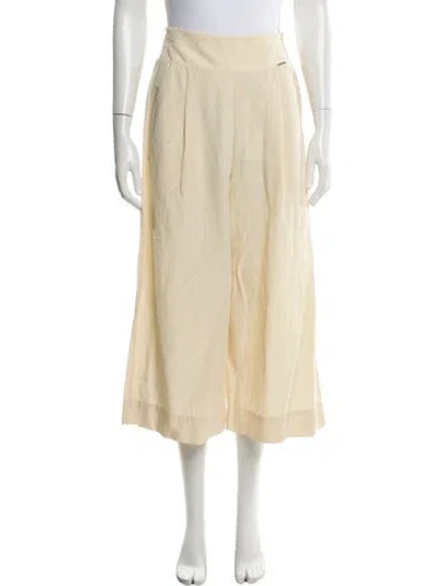 Pre-owned Liu •jo Wide Leg Pants In Neutrals