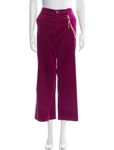 Pre-owned Liu •jo Wide Leg Pants In Purple