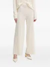 Liu •jo Wide-leg Trousers In Neutral