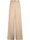 Liu •jo Wide-leg Trousers In Neutrals
