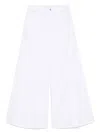 Liu •jo Liu Jo Wide-leg Denim Jeans With Classic Five-pocket Styling In White