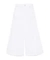 Liu •jo Liu Jo Wide-leg Denim Jeans With Classic Five-pocket Styling In White