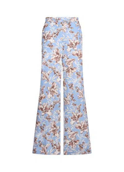 Liu •jo Wide-leg Trousers For Women In Blue