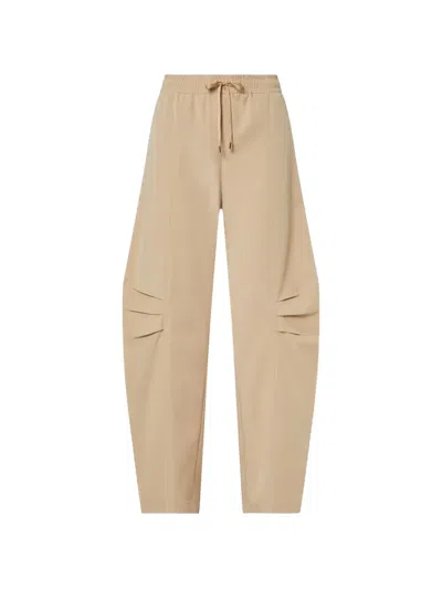 Liu •jo Wide-leg Trousers In Neutral
