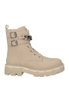 Liu •jo Woman Ankle Boots Beige Size 8 Textile Fibers In Sand