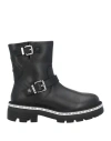 Liu •jo Woman Ankle Boots Black Size 5 Calfskin In Black