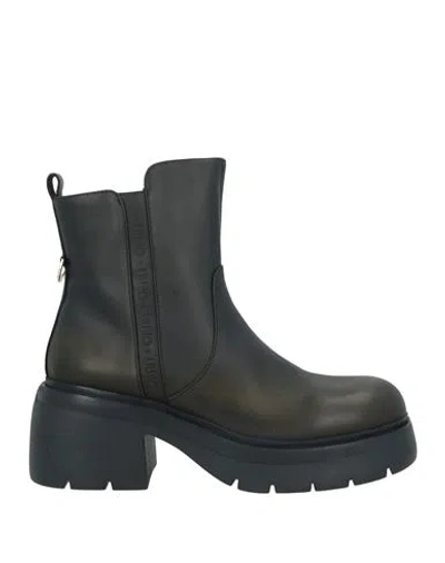 Liu •jo Woman Ankle Boots Black Size 5 Leather