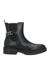 Liu •jo Woman Ankle Boots Black Size 6 Calfskin In Black