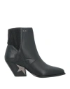 Liu •jo Woman Ankle Boots Black Size 6 Leather In Black