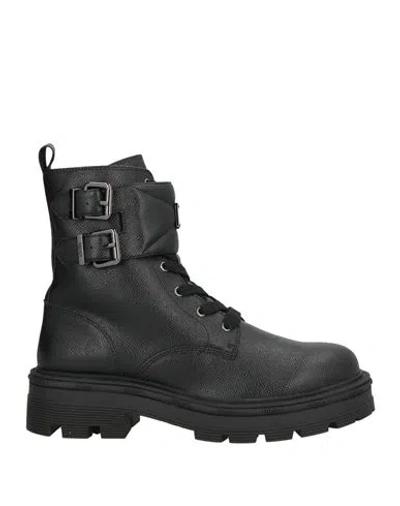 Liu •jo Woman Ankle Boots Black Size 6 Textile Fibers