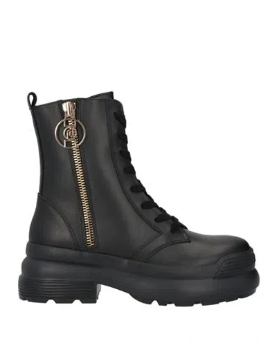 Liu •jo Woman Ankle Boots Black Size 7 Calfskin