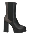 Liu •jo Leonie Hanne X  Woman Ankle Boots Black Size 7 Textile Fibers In Black