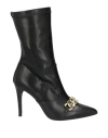 Liu •jo Woman Ankle Boots Black Size 8 Textile Fibers In Black