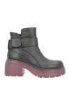 Liu •jo Woman Ankle Boots Black Size 8 Calfskin In Black