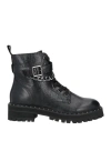 Liu •jo Woman Ankle Boots Black Size 8 Calfskin In Black