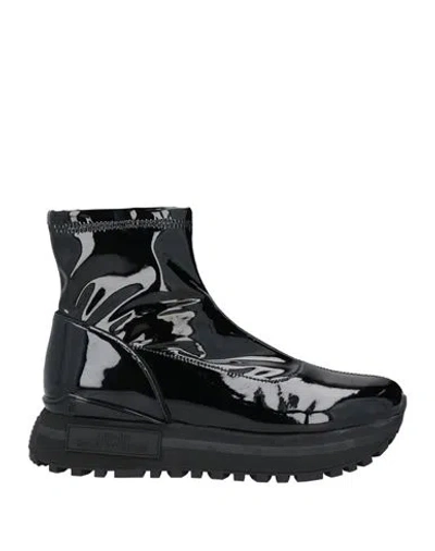 Liu •jo Woman Ankle Boots Black Size 8 Textile Fibers