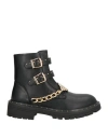 Liu •jo Woman Ankle Boots Black Size 8 Textile Fibers