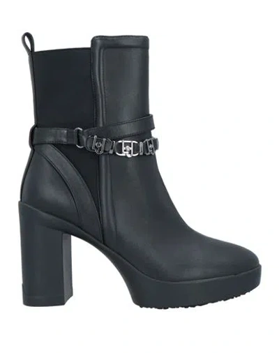 Liu •jo Woman Ankle Boots Black Size 8 Textile Fibers