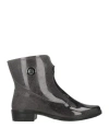 Liu •jo Woman Ankle Boots Charcoal Size 11 Pvc - Polyvinyl Chloride