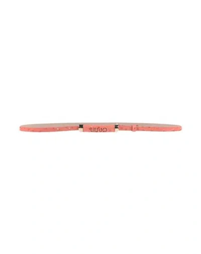 Liu •jo Woman Belt Antique Rose Size Onesize Leather In Pink
