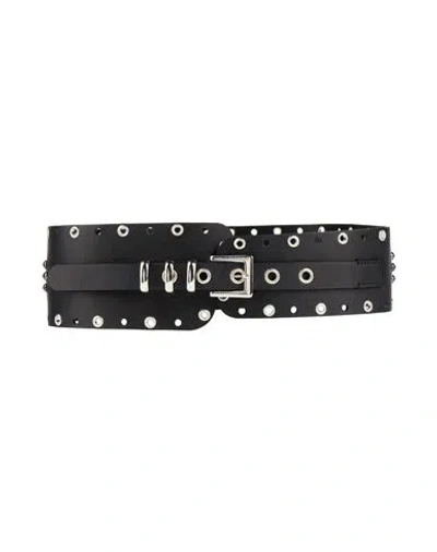 Liu •jo Woman Belt Black Size L Cow Leather