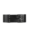 Liu •jo Woman Belt Black Size L Polyurethane, Viscose, Elastane, Iron, Brass