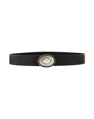 Liu •jo Woman Belt Black Size L Polyurethane, Zamak
