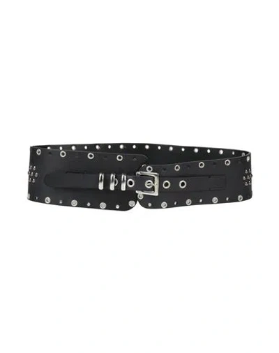 Liu •jo Woman Belt Black Size M Leather