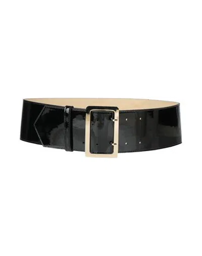 Liu •jo Woman Belt Black Size S Polyurethane, Zamak, Polyester, Cotton