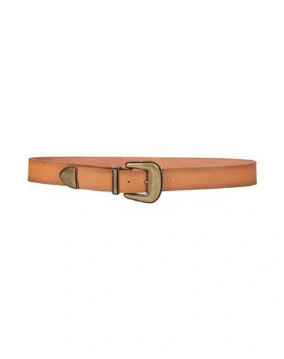 Liu •jo Woman Belt Camel Size M Cow Leather In Brown