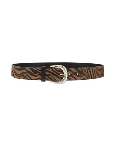 Liu •jo Woman Belt Light Brown Size S Polyurethane, Polyester, Zamak In Beige